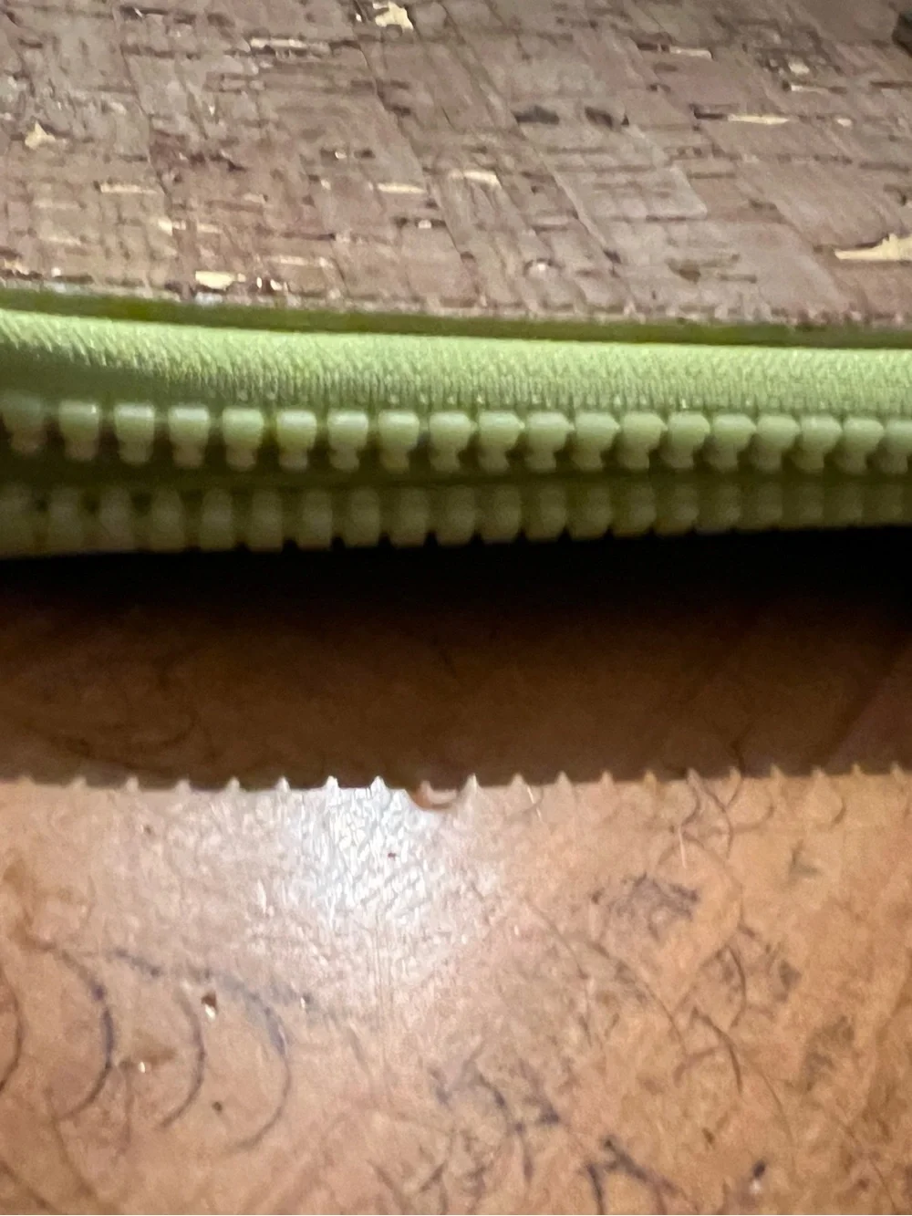 Lilly Pulitzer Cork Wristlet with Lime Trim and Gold Accent